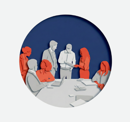 Ilustración sobre formación en igualdad y diversidad en equipos de trabajo para empresas